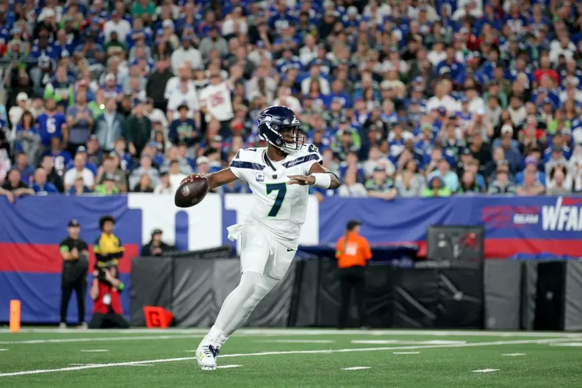 Seattle Seahawks quarterback Geno Smith. 